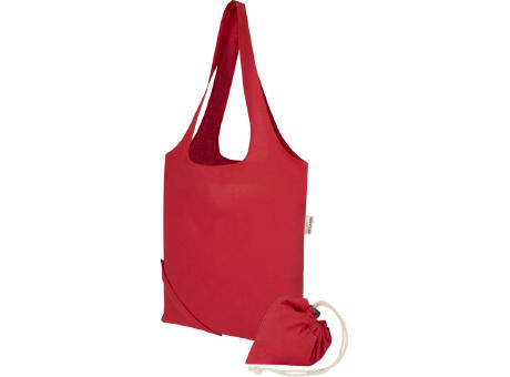 Madras Blend 140 g/m², GRS-zertifizierte, faltbare Baumwoll Tragetasche, 7 l