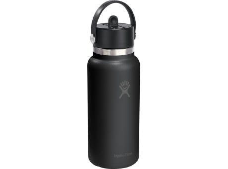 Hydro Flask Wide Mouth 946 ml isolierte Edelstahl Trinkflasche mit Strohhalmverschluss
