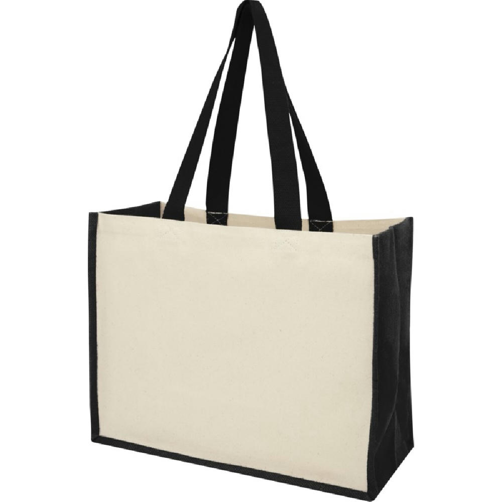 Varai 320 g/m Canvas und Jute Einkaufstasche 23L