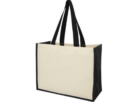 Varai 320 g/m Canvas und Jute Einkaufstasche 23L