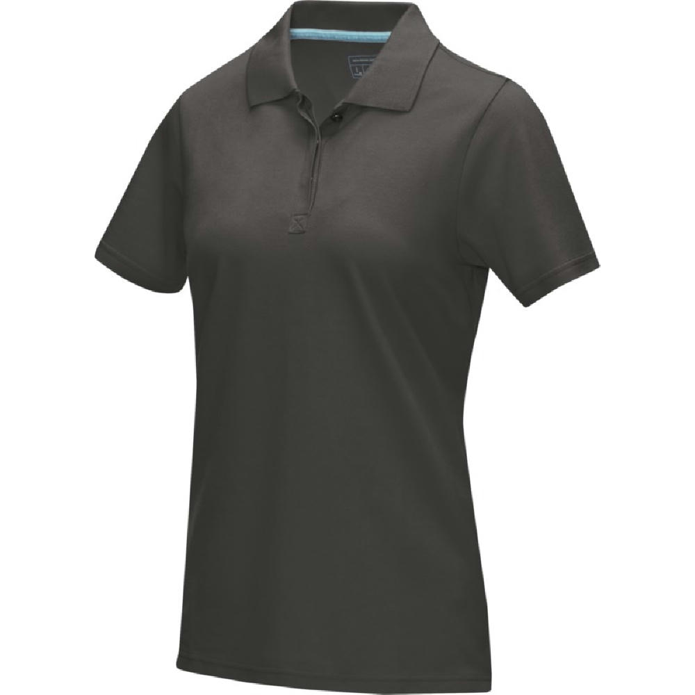 Graphite Poloshirt aus Bio-Baumwolle für Damen