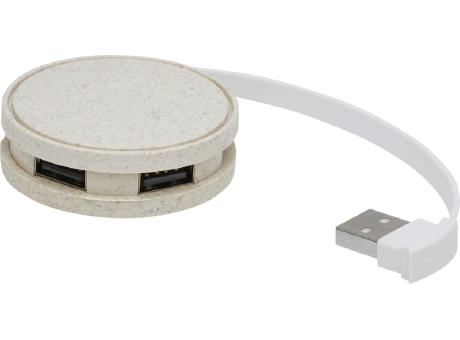 Kenzu Weizenstroh-USB-Hub