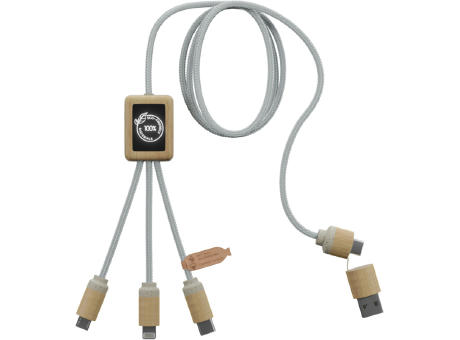 SCX.design C49 5-in-1 Ladekabel mit Leuchtlogo