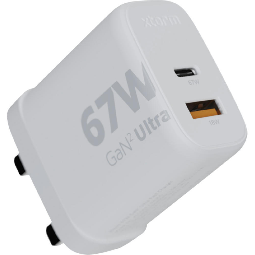 Xtorm XEC067G GaN² Ultra 67 W Wandladegerät mit UK-Stecker