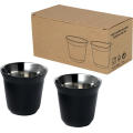 Duo 80 ml RCS-zertifiziertes Espressotassen Set aus Edelstahl 