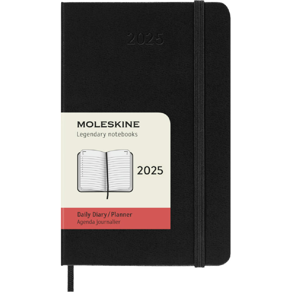 Moleskine Hardcover 12 Monate Tageskalender , Pocket-Format