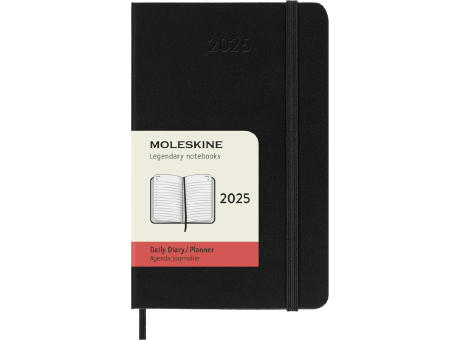 Moleskine Hardcover 12 Monate Tageskalender , Pocket-Format