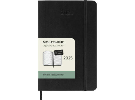 Moleskine Softcover 12 Monate Wochenkalender, Pocket-Format – Deutsch