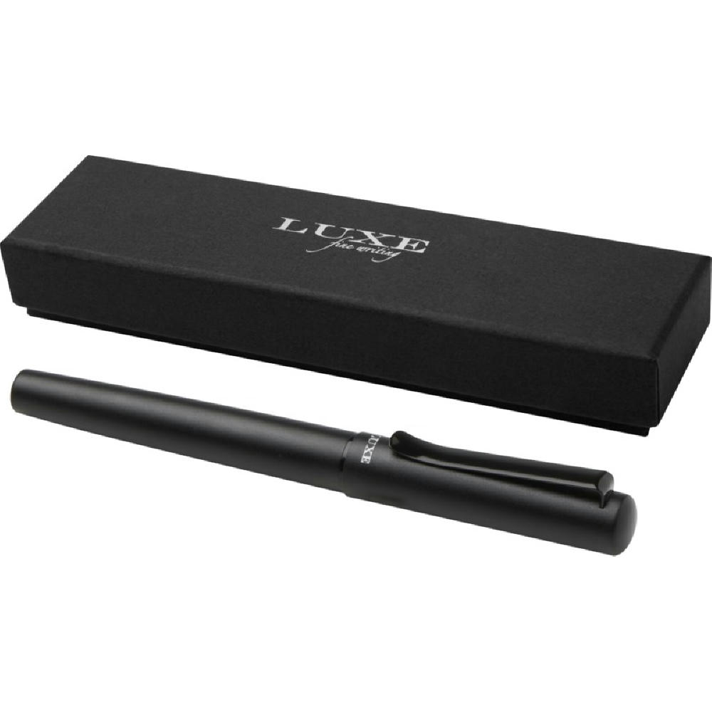 Lucetta Füllfederhalter aus recyceltem Aluminium (schwarze Mine)