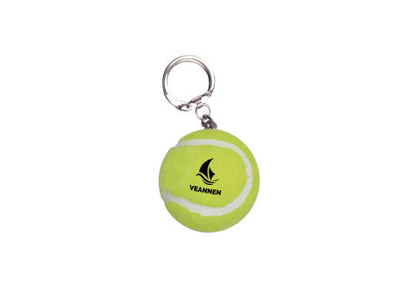 Tennisball-Schlüsselanhänger gelb