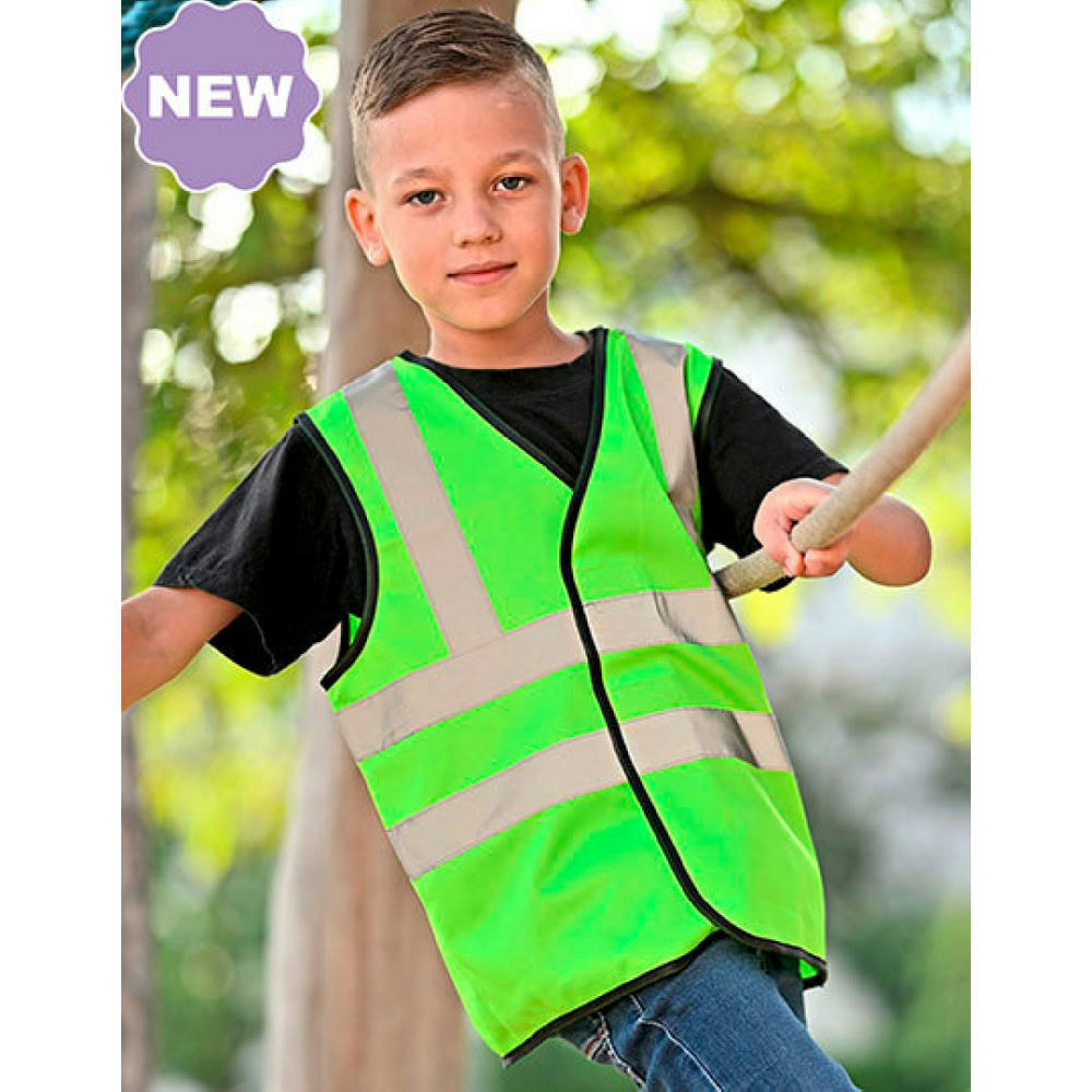 Childrens Safety Vest Esbjerg - 4 Reflective Stripes