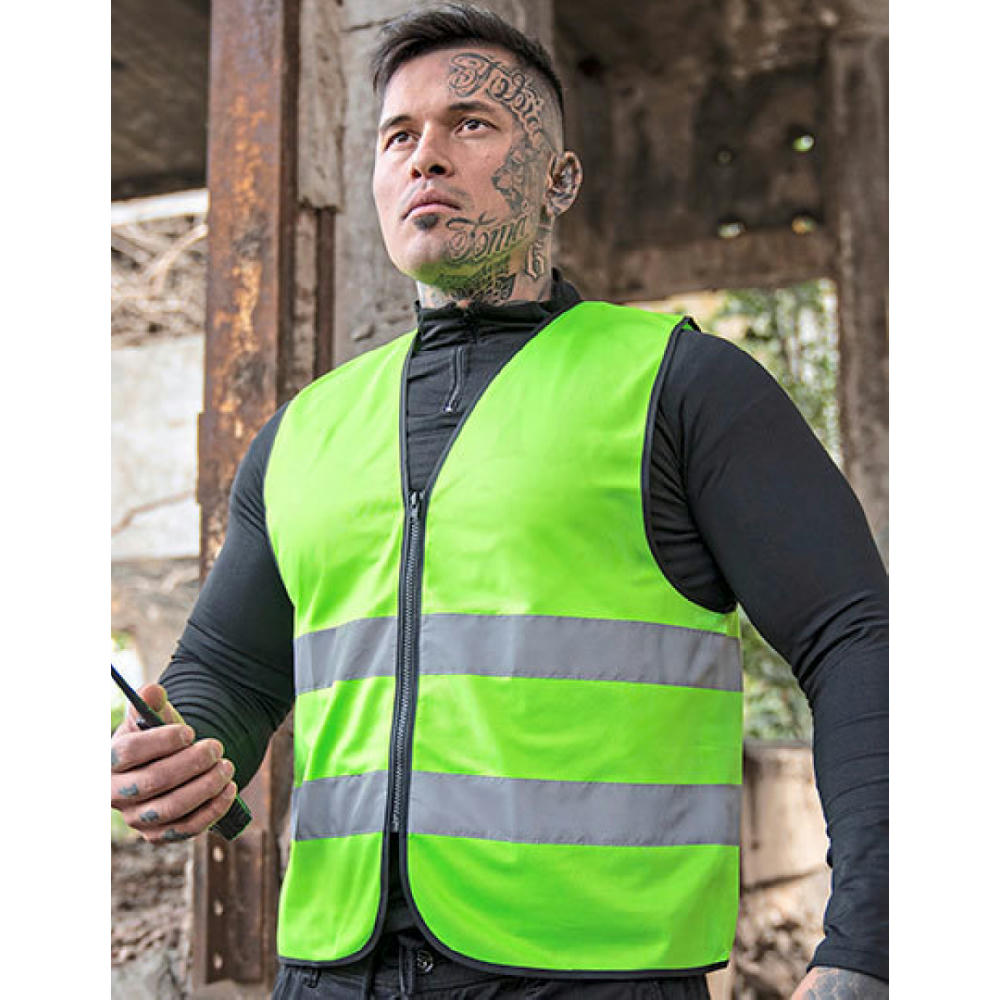 Hi-Vis Safety Vest Cologne With Front Zipper