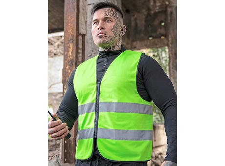 Hi-Vis Safety Vest Cologne With Front Zipper