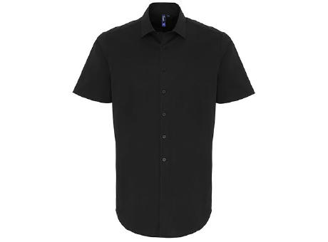 Men´s Stretch Fit Poplin Short Sleeve Cotton Shirt