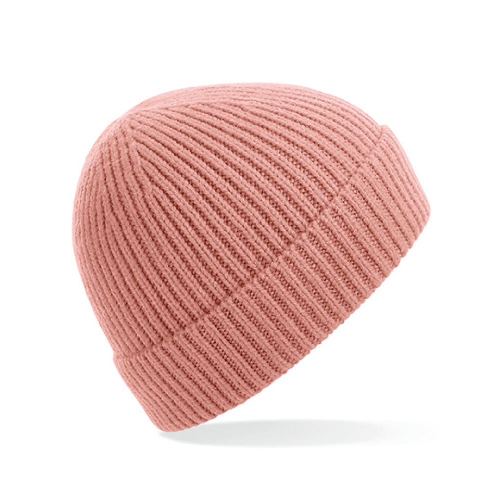 Engineered Knit Ribbed Beanie