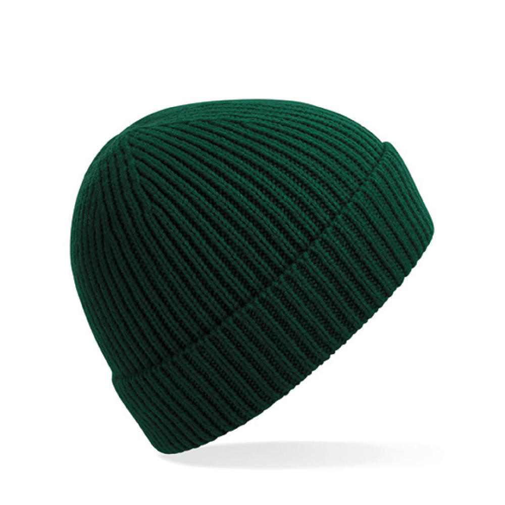 Engineered Knit Ribbed Beanie