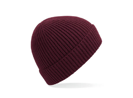 Engineered Knit Ribbed Beanie