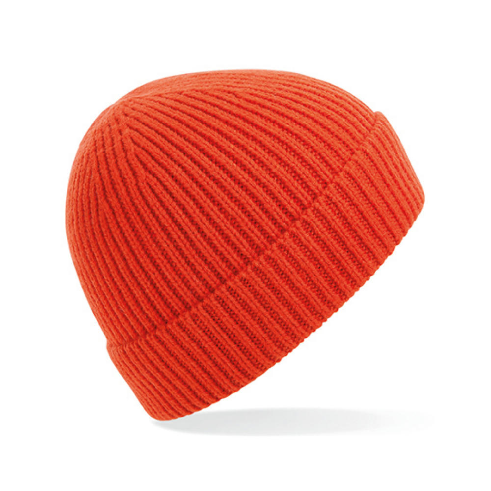 Engineered Knit Ribbed Beanie