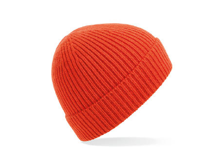 Engineered Knit Ribbed Beanie