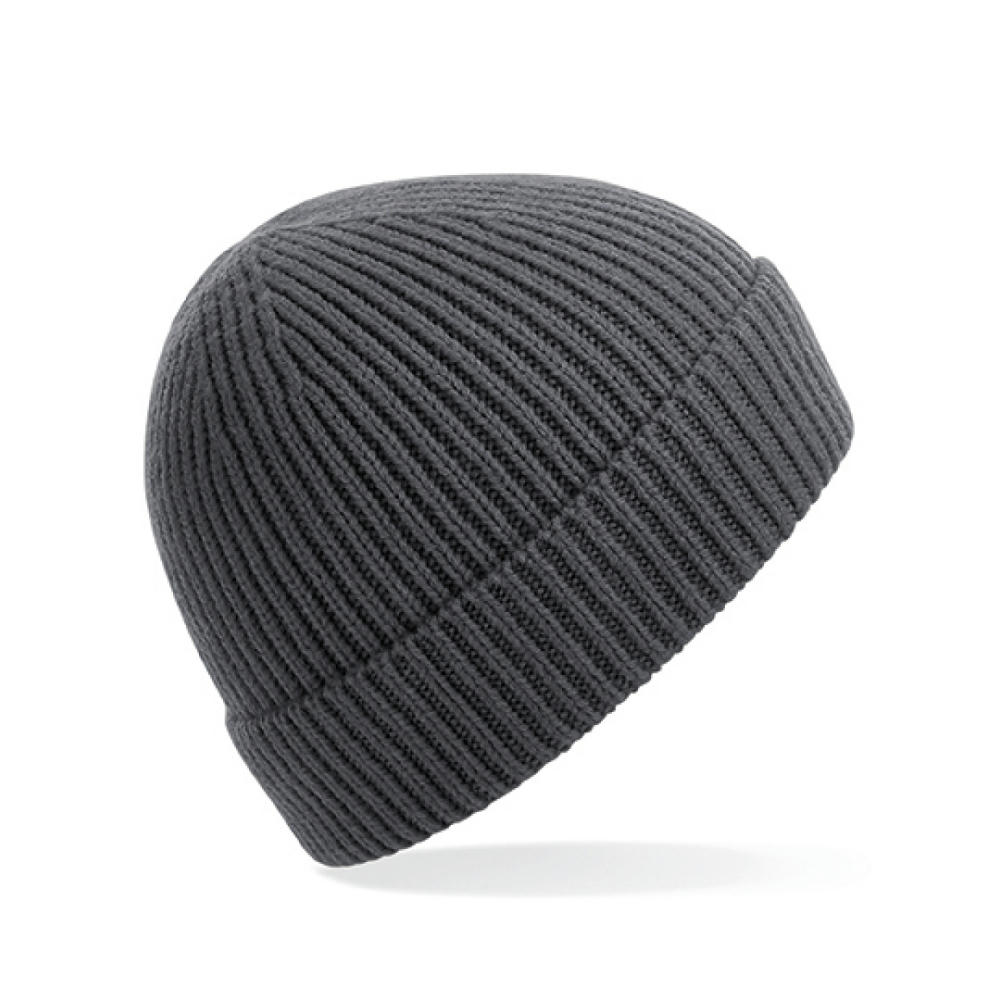 Engineered Knit Ribbed Beanie