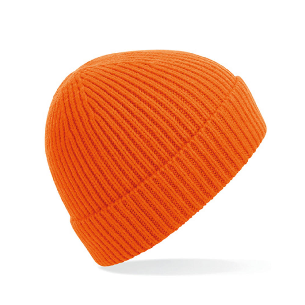 Engineered Knit Ribbed Beanie