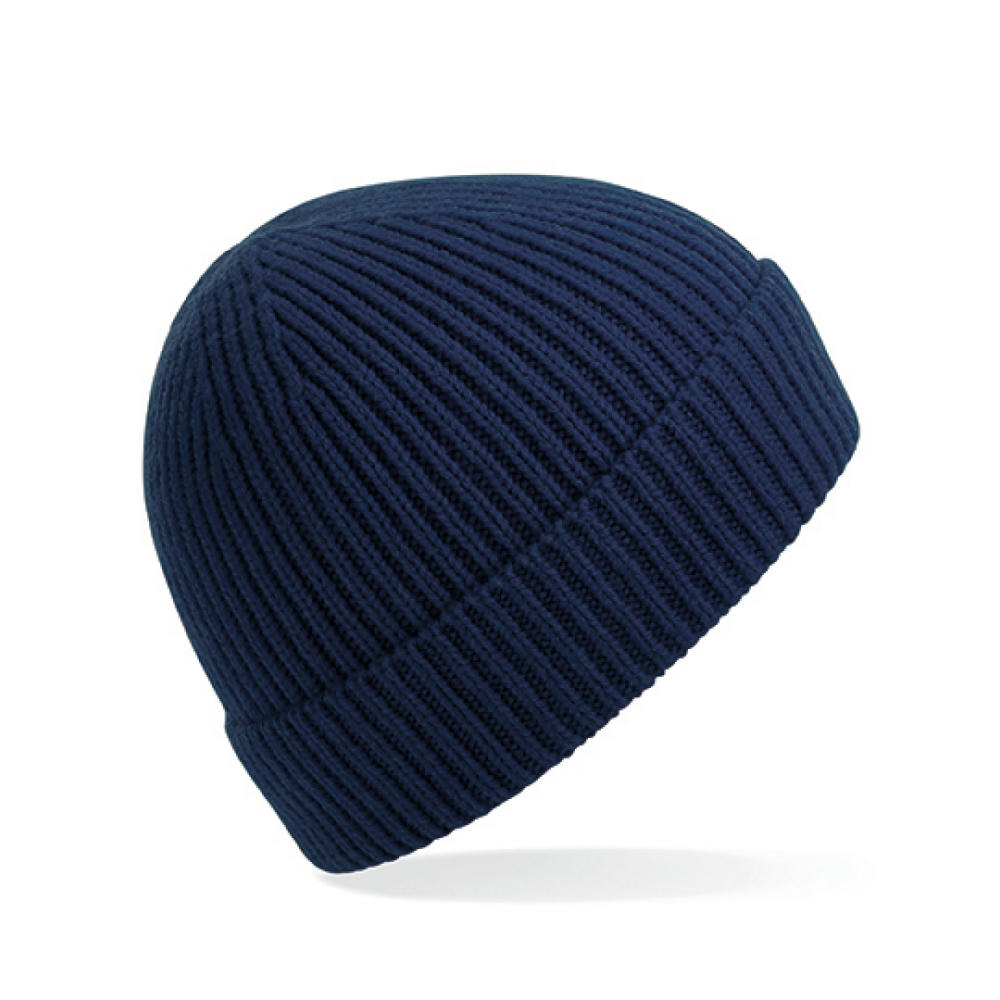 Engineered Knit Ribbed Beanie