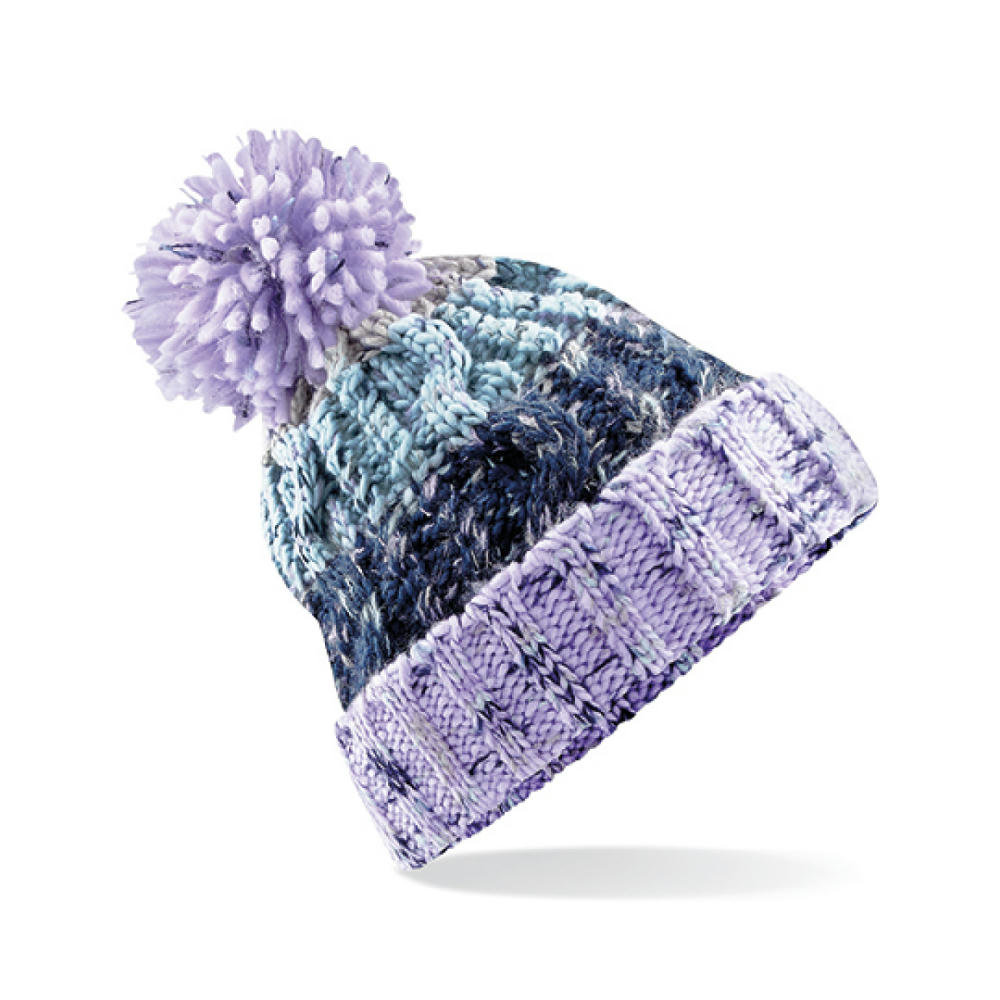 Corkscrew Pom Pom Beanie