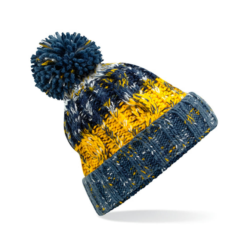 Corkscrew Pom Pom Beanie