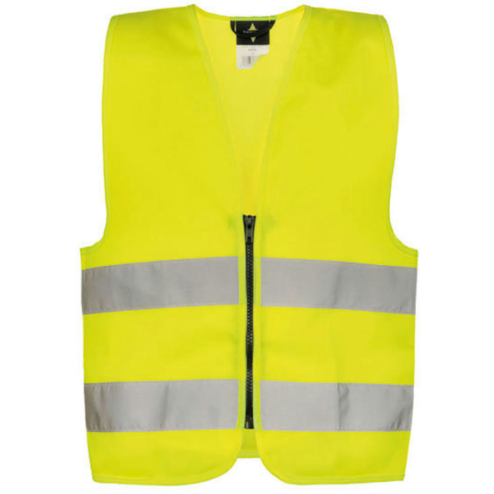 Kids´ Hi-Vis Safety Vest With Front Zipper Aalborg