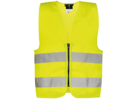 Kids´ Hi-Vis Safety Vest With Front Zipper Aalborg