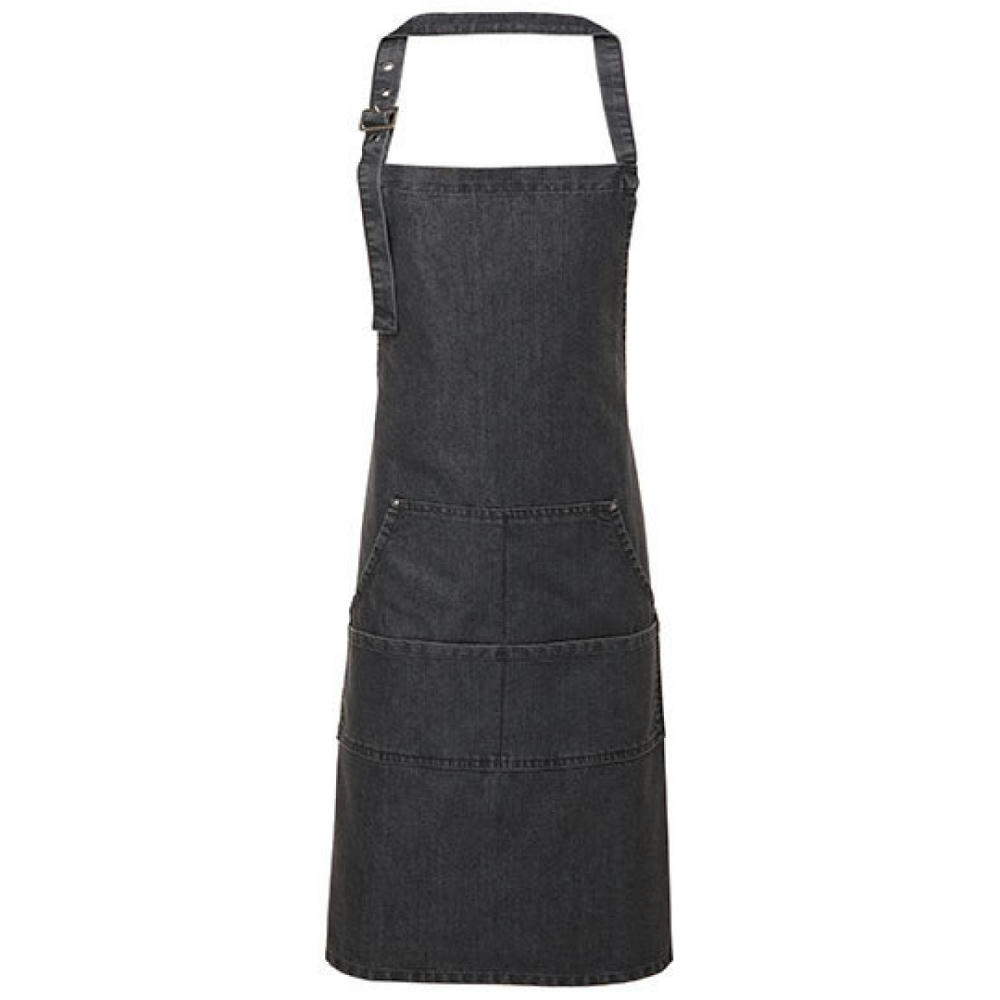 Jeans Stitch Denim Bib Apron