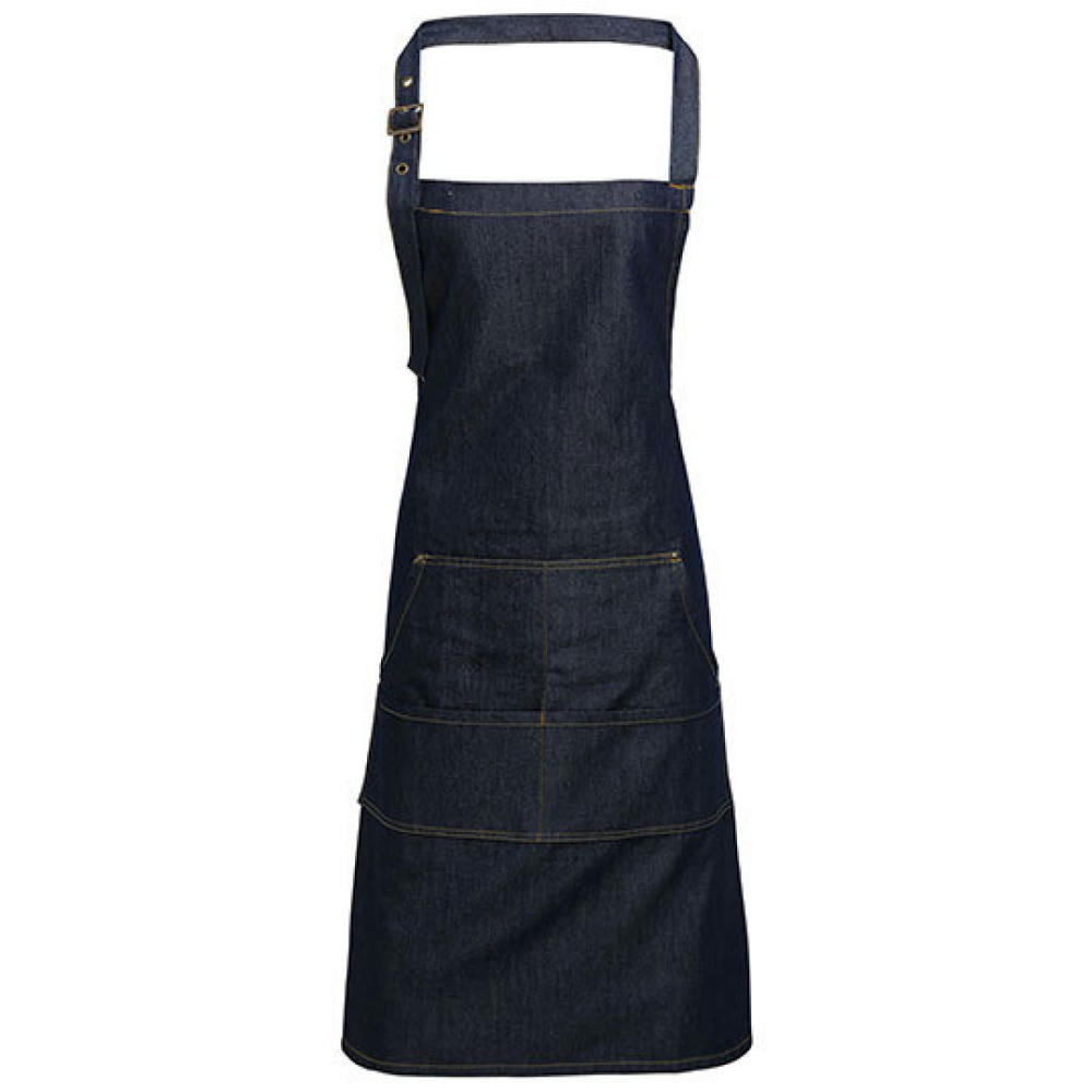 Jeans Stitch Denim Bib Apron