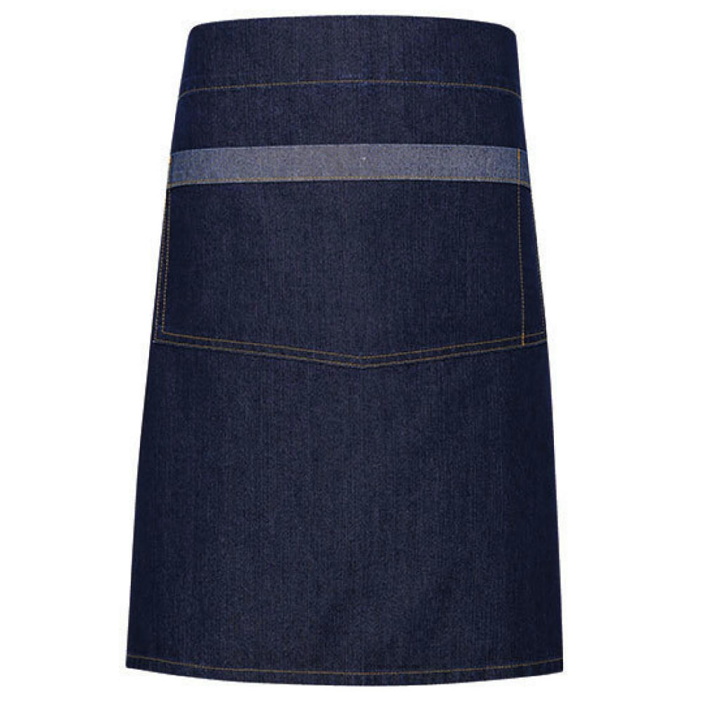 Domain Contrast Denim Waist Apron