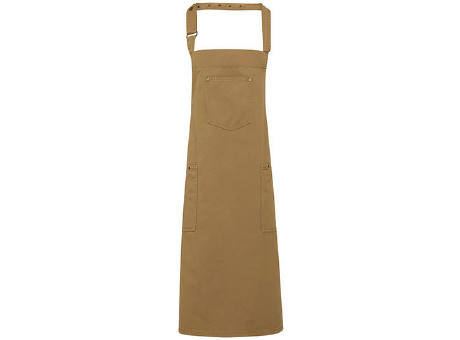 Cotton Chino Bib Apron