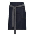 Division Waxed Look Denim Waist Apron