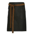 Division Waxed Look Denim Waist Apron