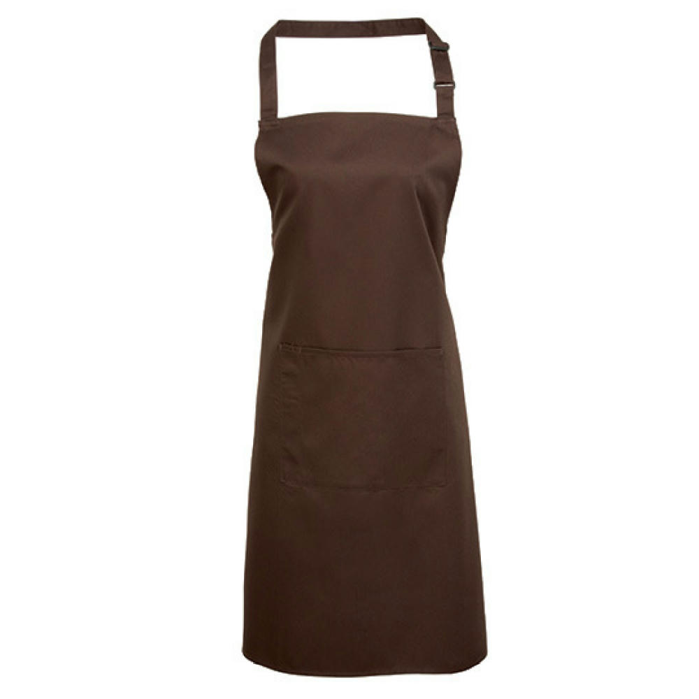 Colours Collection Bib Apron With Pocket