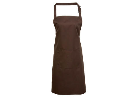 Colours Collection Bib Apron With Pocket