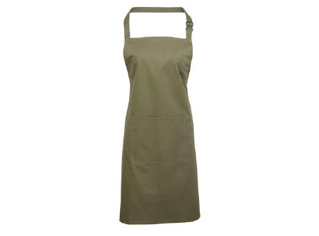 Colours Collection Bib Apron With Pocket