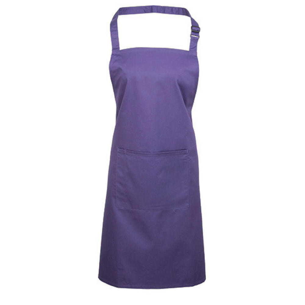 Colours Collection Bib Apron With Pocket