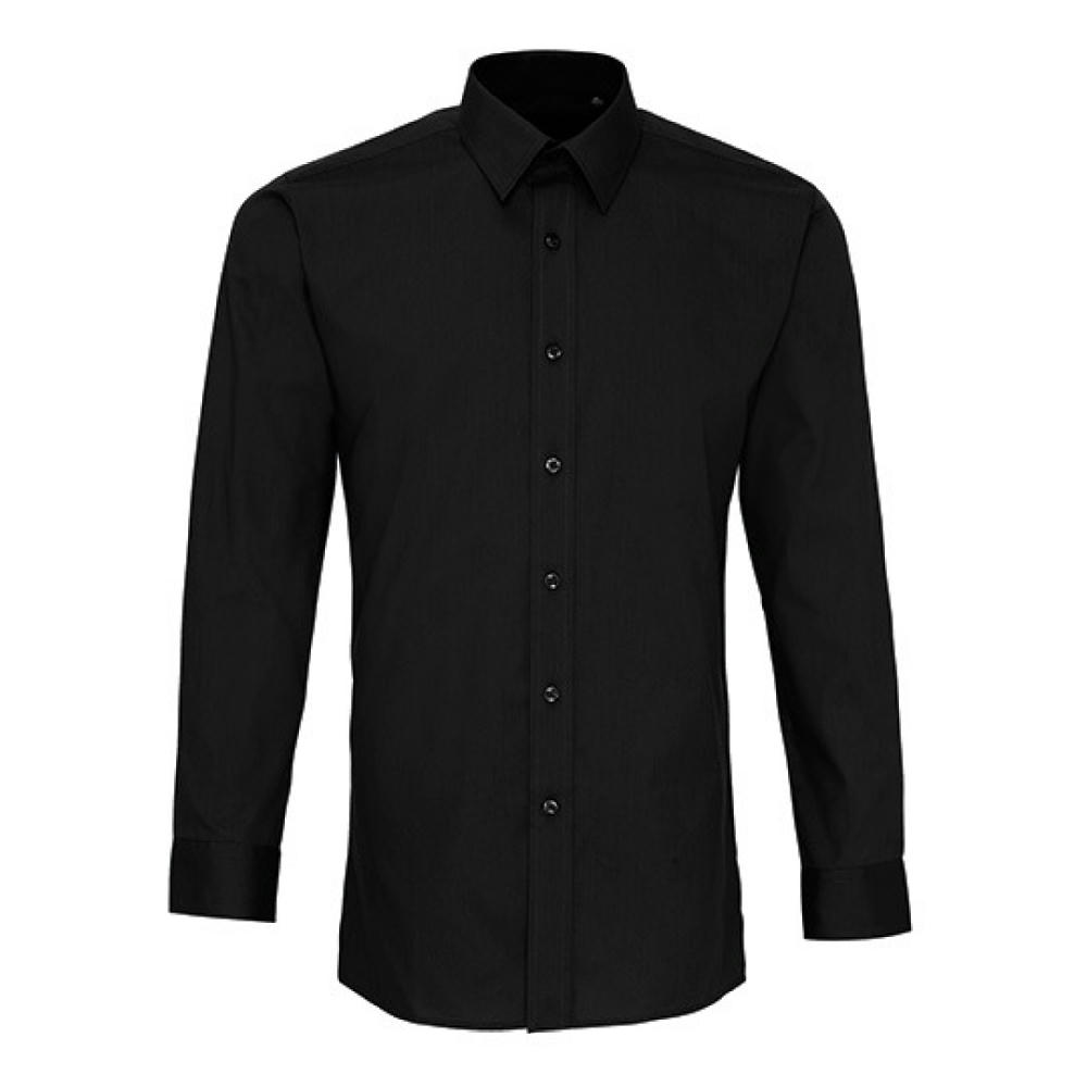 Men´s Long Sleeve Fitted Poplin Shirt