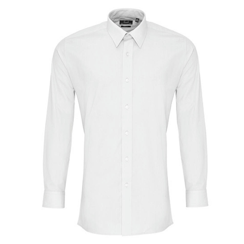 Men´s Long Sleeve Fitted Poplin Shirt