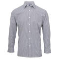 Men´s Microcheck (Gingham) Long Sleeve Cotton Shirt