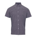 Men´s Microcheck (Gingham) Short Sleeve Cotton Shirt