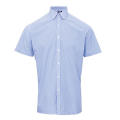 Men´s Microcheck (Gingham) Short Sleeve Cotton Shirt