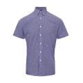 Men´s Microcheck (Gingham) Short Sleeve Cotton Shirt