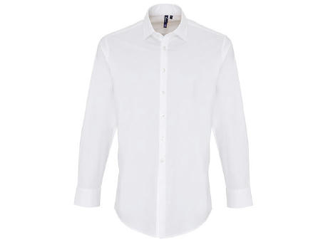 Men´s Stretch Fit Poplin Long Sleeve Cotton Shirt