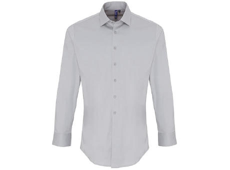 Men´s Stretch Fit Poplin Long Sleeve Cotton Shirt