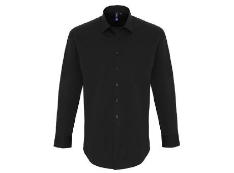 Men´s Stretch Fit Poplin Long Sleeve Cotton Shirt