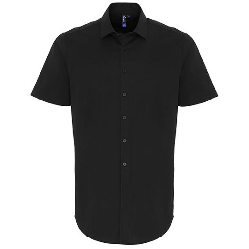 Men´s Stretch Fit Poplin Short Sleeve Cotton Shirt